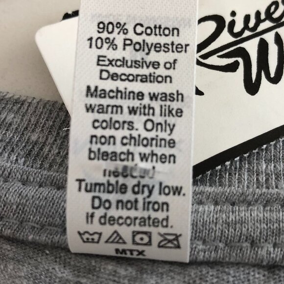 Crossed Arrows Canada Mill Tex V Neck Short Sleeve Cotton Top Heather Grey Sz M - Picture 9 of 10